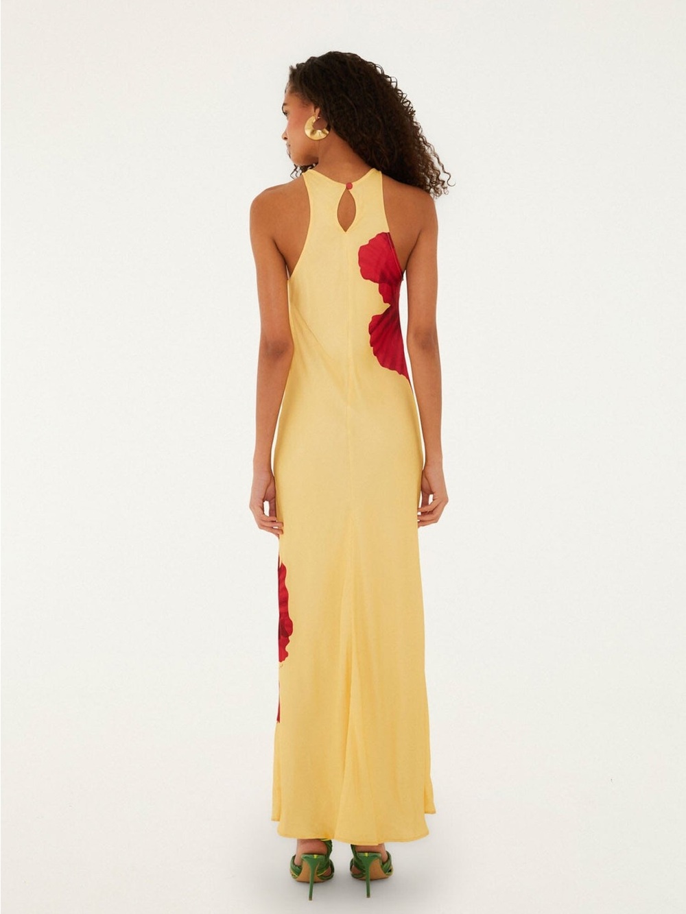 FARM Rio Yellow Poppy Flowers Sleeveless Maxi Dress - Picture 4 of 4